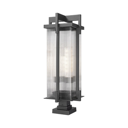 Fortis Square Outdoor Pier Mount Light (3-Light).