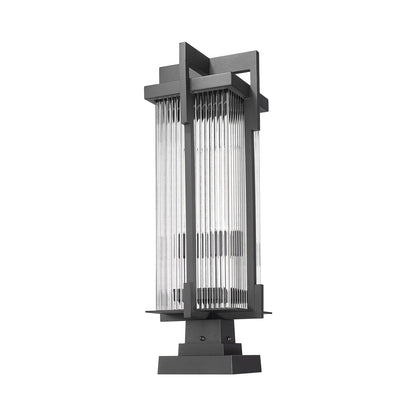 Fortis Square Outdoor Pier Mount Light in Detail.