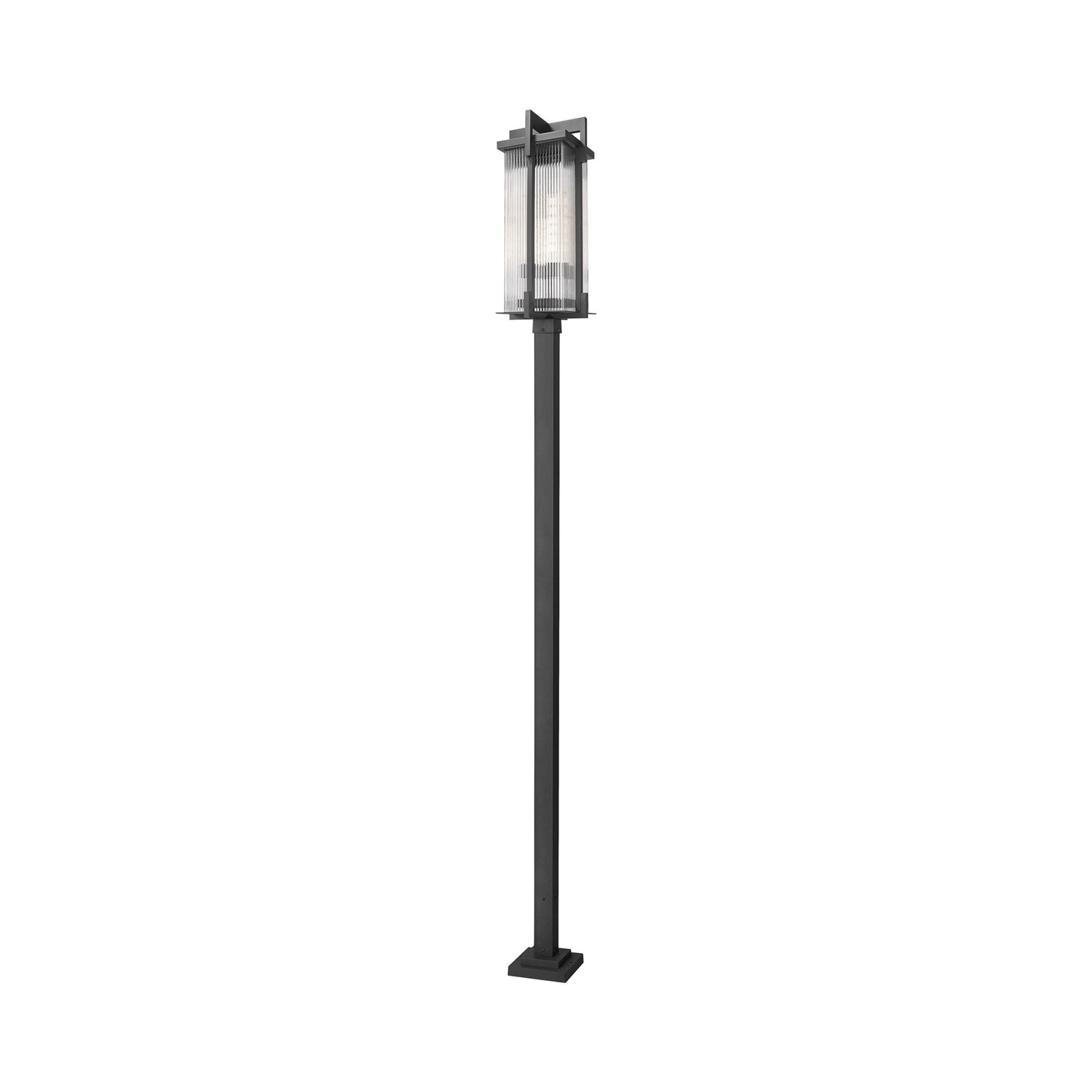 Fortis Square Outdoor Post Light (3-Light).
