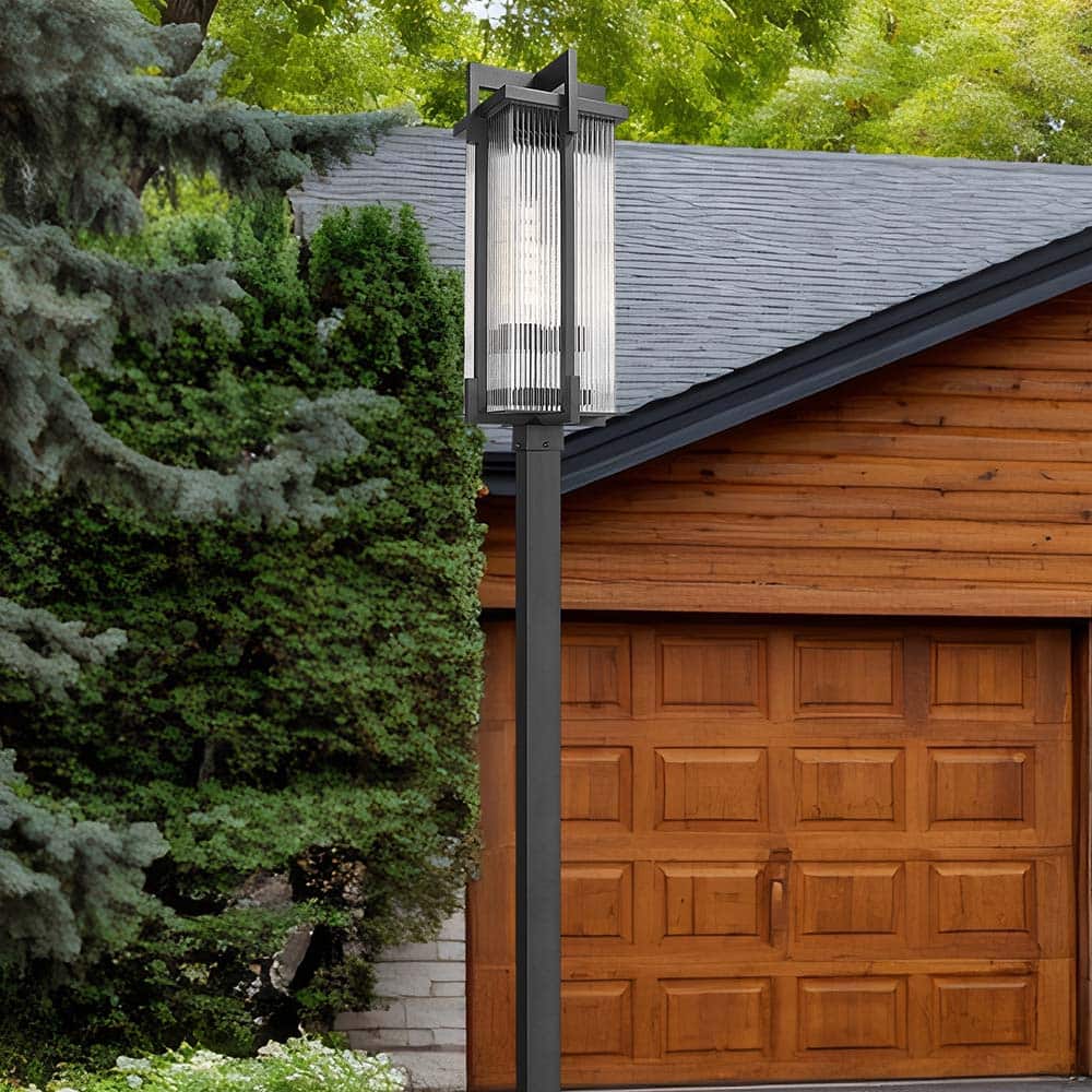 Fortis Square Outdoor Post Light in Detail.