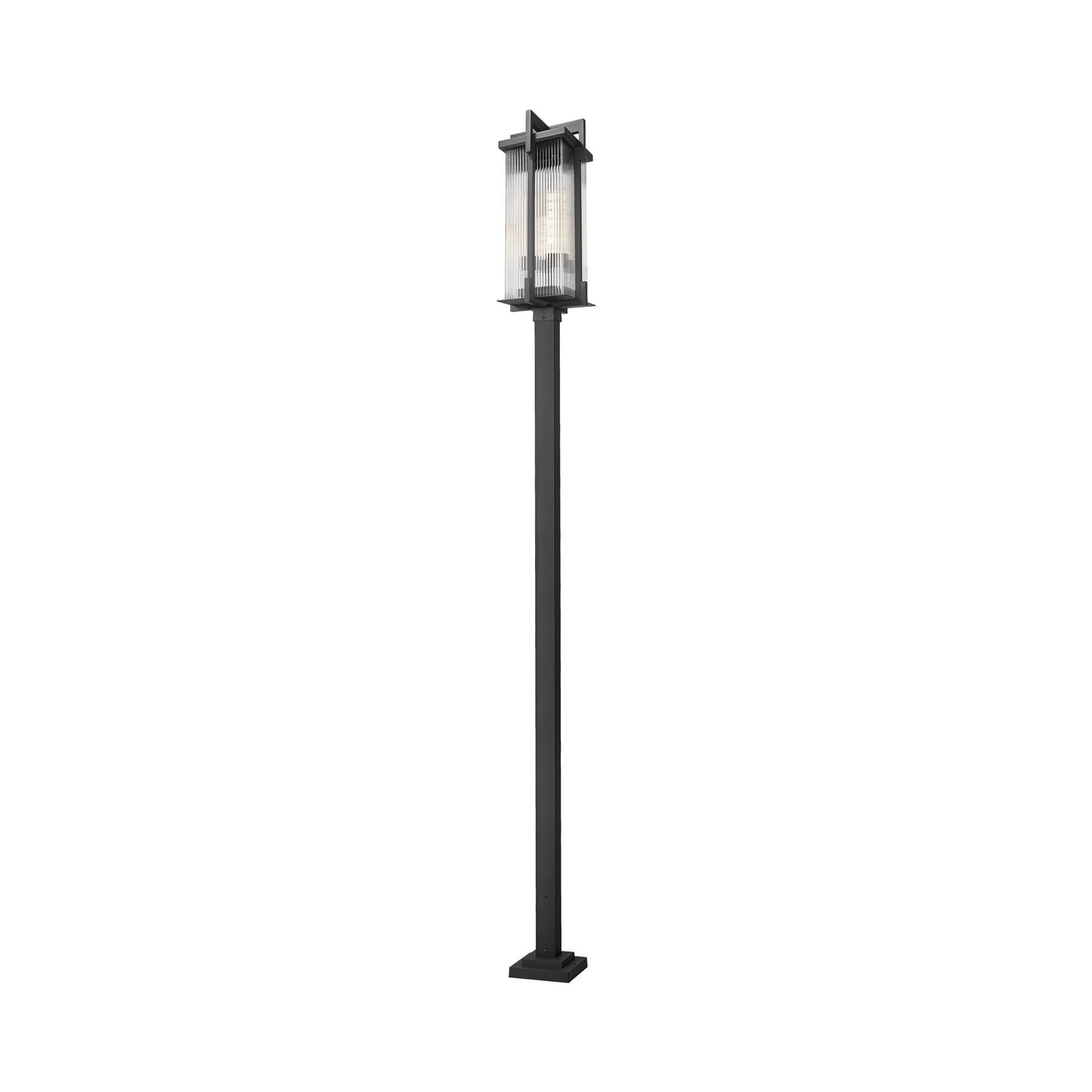 Fortis Square Outdoor Post Light in Detail.