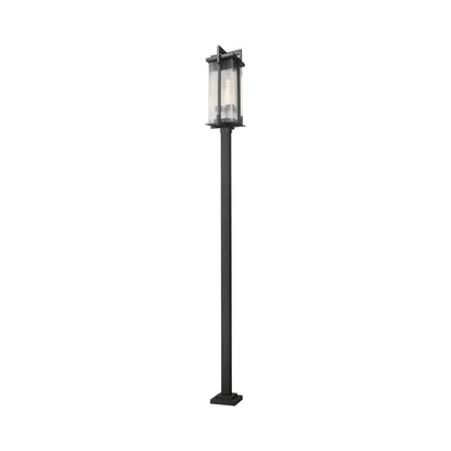 Fortis Square Outdoor Post Light in Detail.