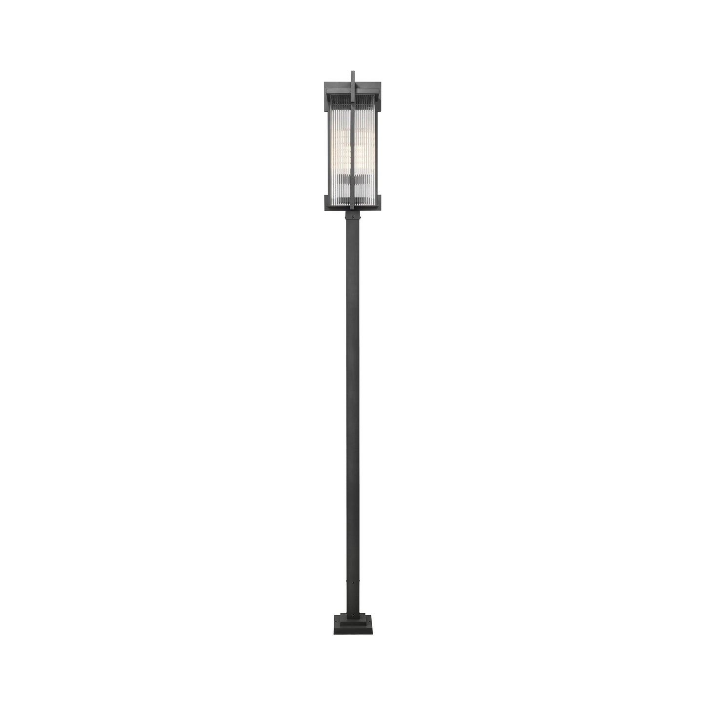Fortis Square Outdoor Post Light in Detail.