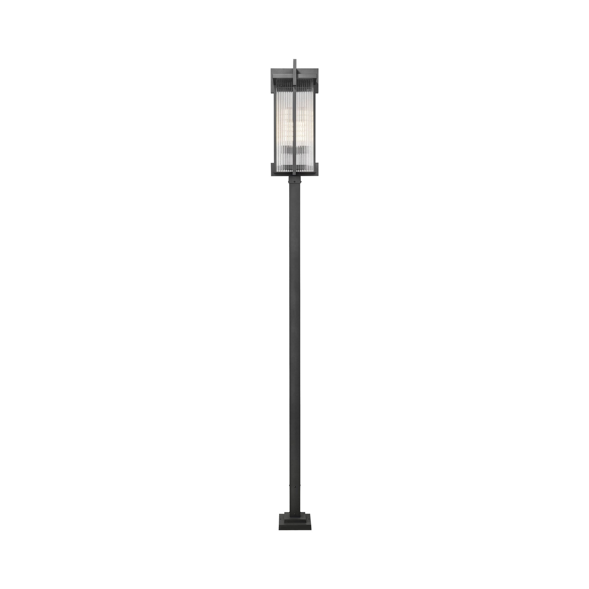 Fortis Square Outdoor Post Light in Detail.