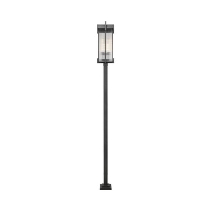 Fortis Square Outdoor Post Light in Detail.