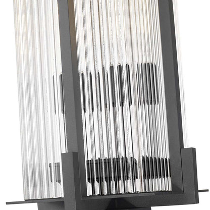 Fortis Square Outdoor Post Light in Detail.