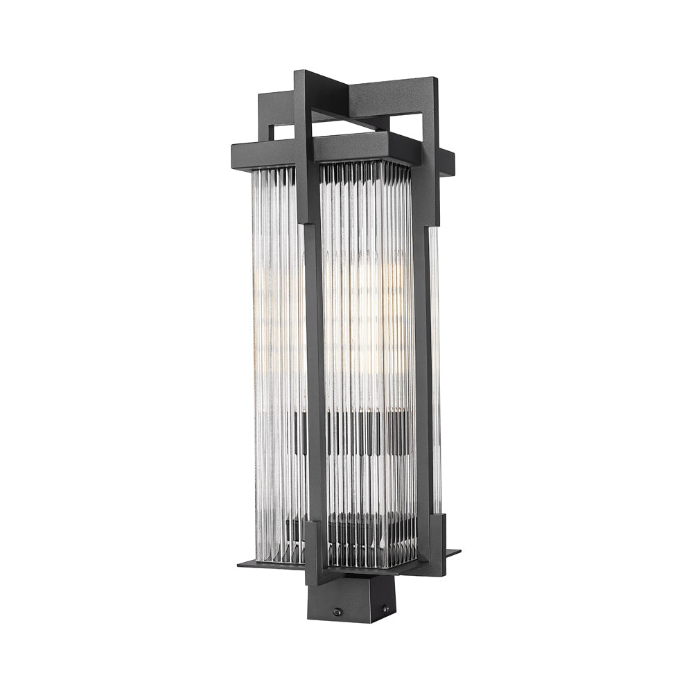 Fortis Square Outdoor Post Mount Light (2-Light).