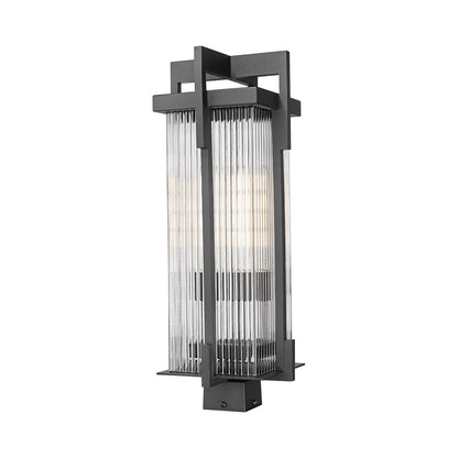 Fortis Square Outdoor Post Mount Light (2-Light).