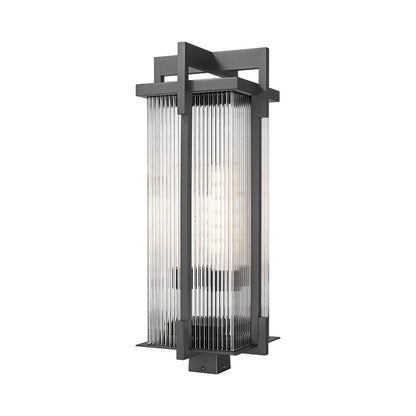 Fortis Square Outdoor Post Mount Light (3-Light).