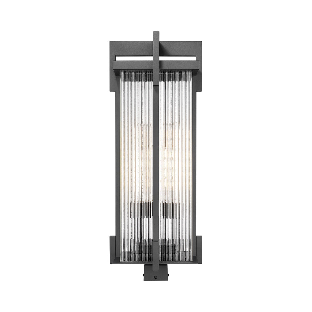 Fortis Square Outdoor Post Mount Light in Detail.