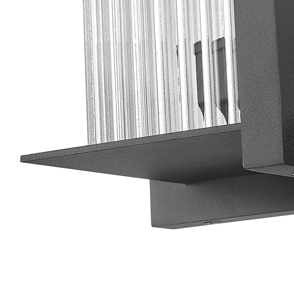 Fortis Square Outdoor Post Mount Light in Detail.