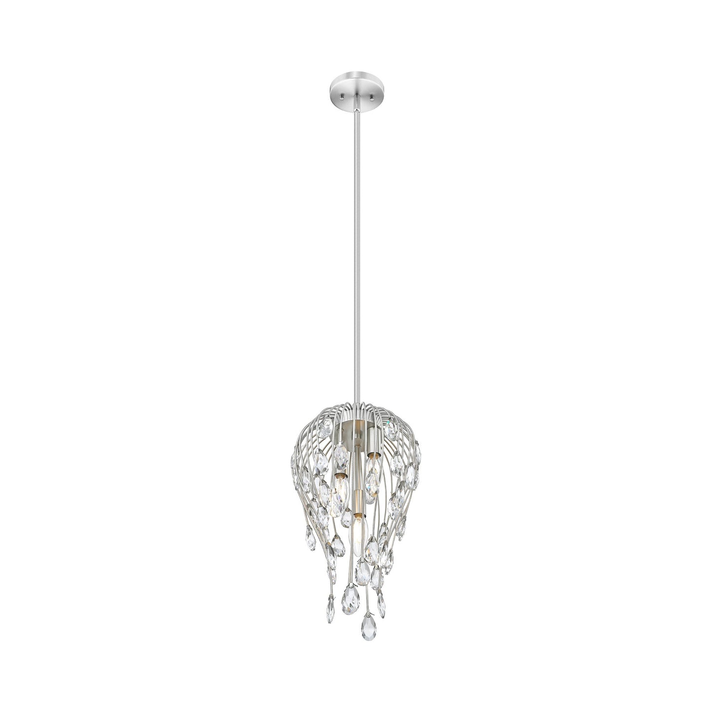 Gabriella Pendant Light in Brushed Nickel (3-Light).