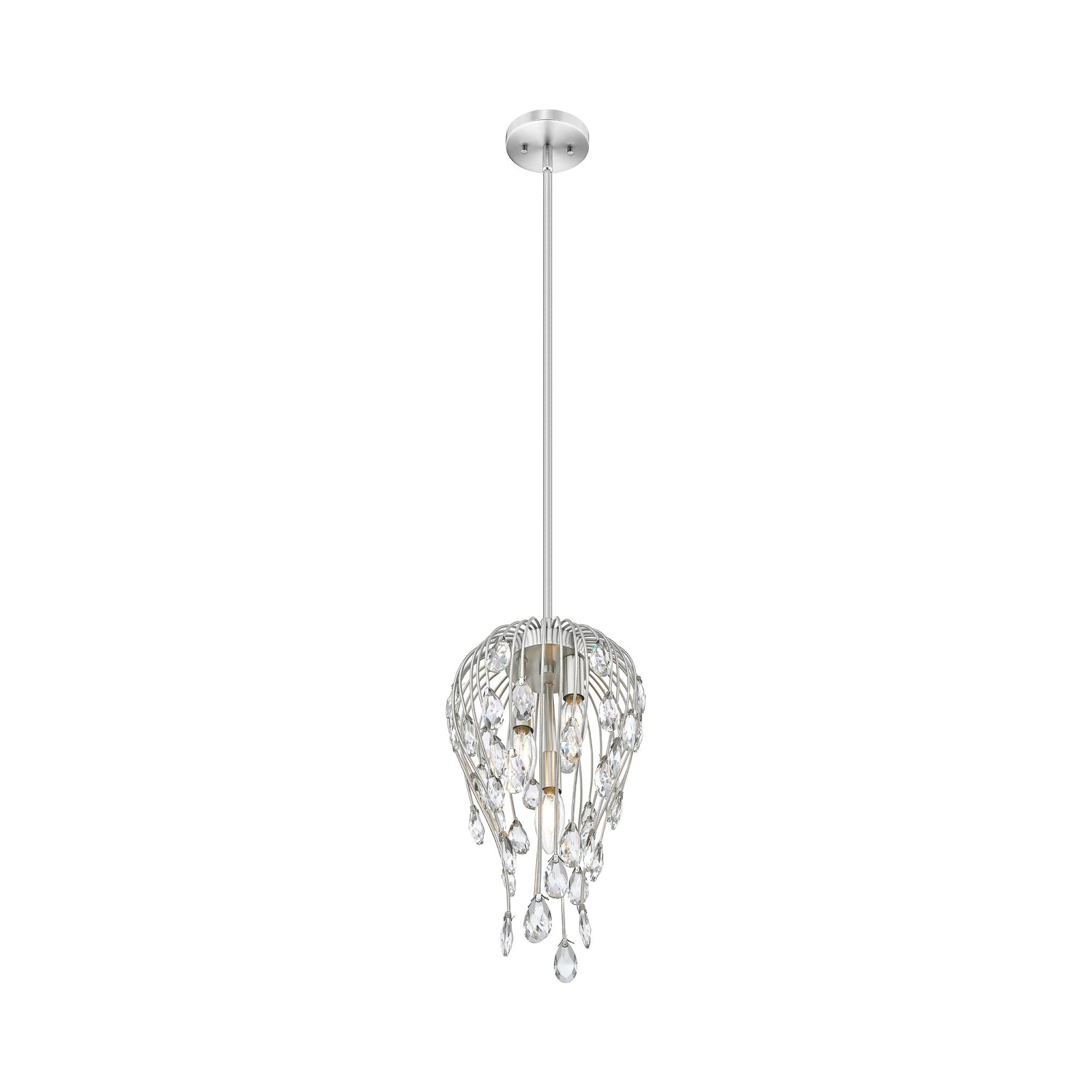 Gabriella Pendant Light in Brushed Nickel (3-Light).
