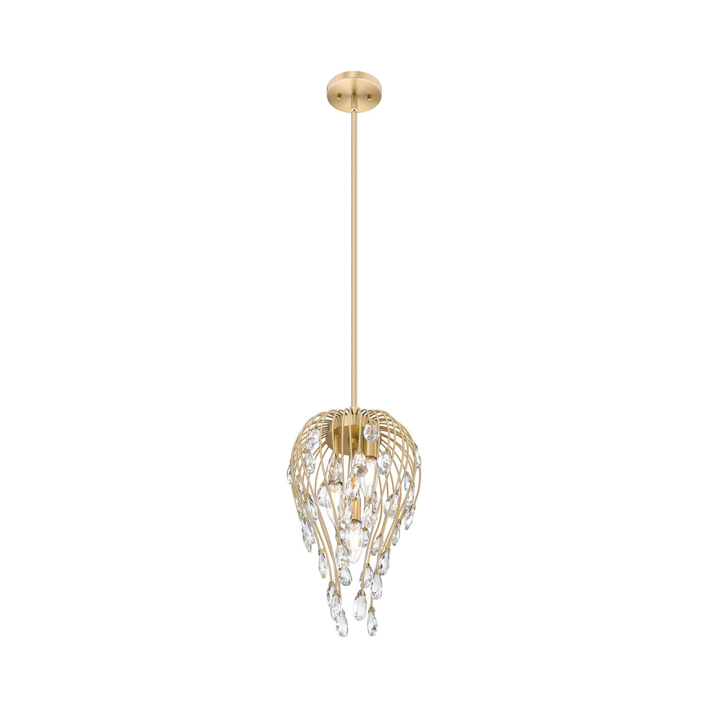 Gabriella Pendant Light in Modern Gold (3-Light).