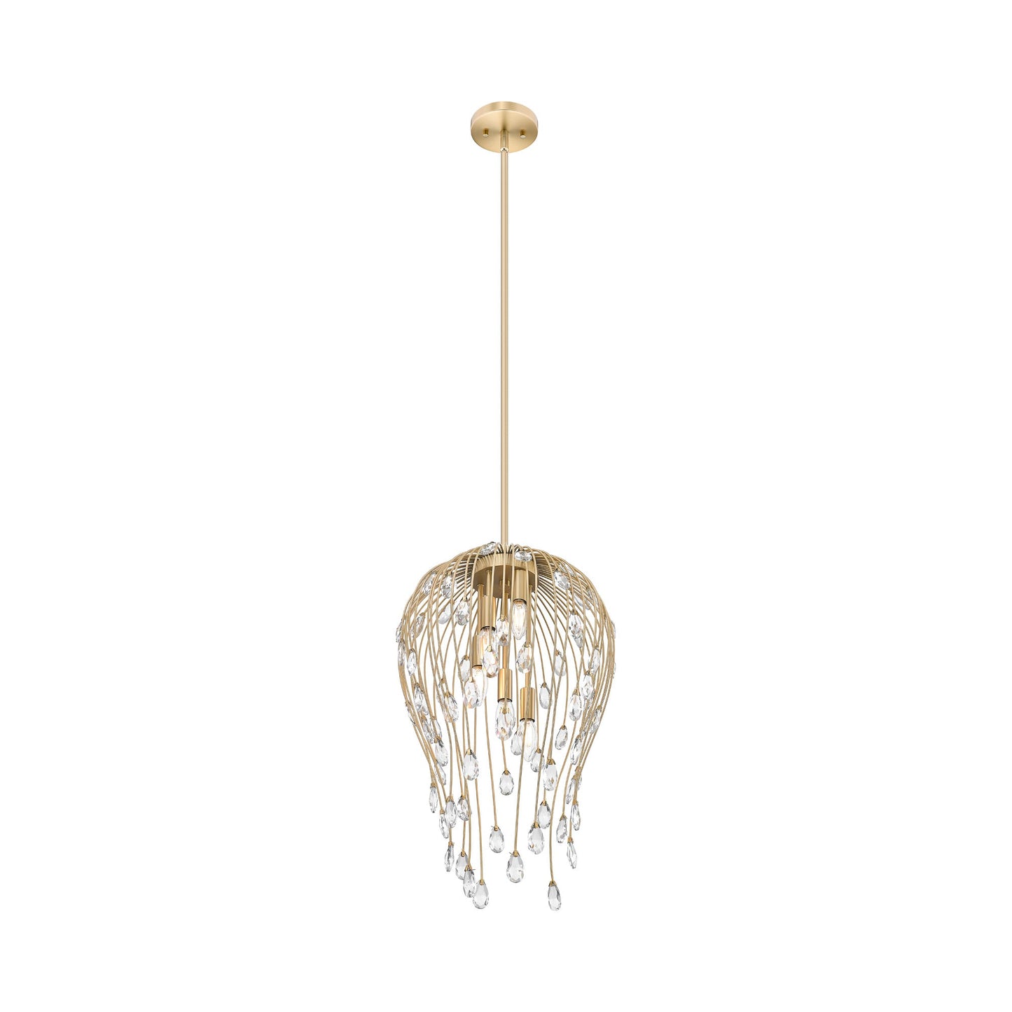 Gabriella Pendant Light in Modern Gold (5-Light).