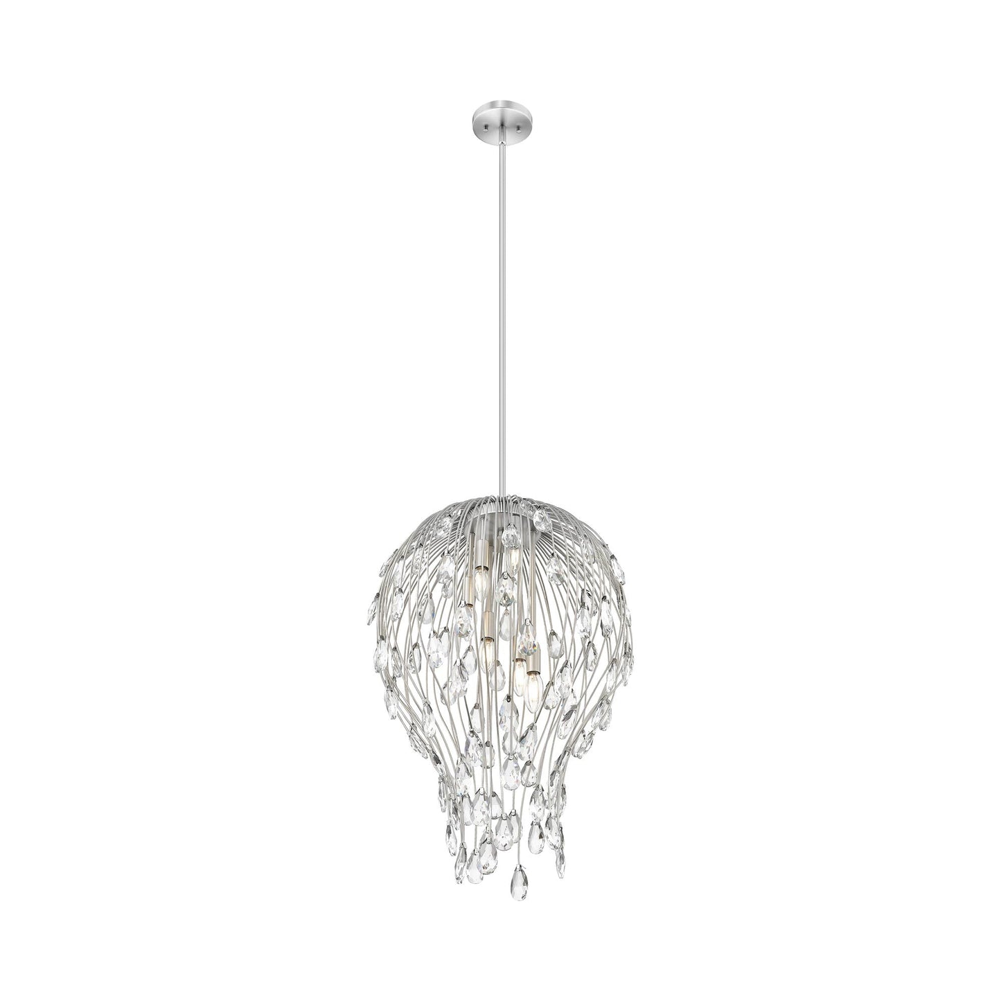 Gabriella Pendant Light in Brushed Nickel (6-Light).