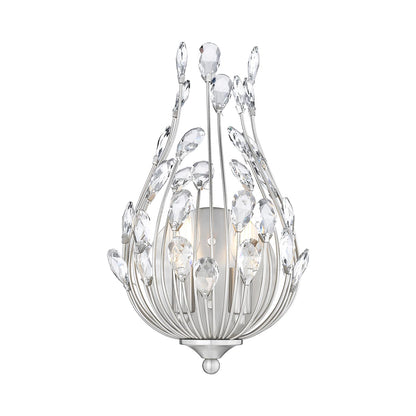 Gabriella Wall Light in Brushed Nickel.