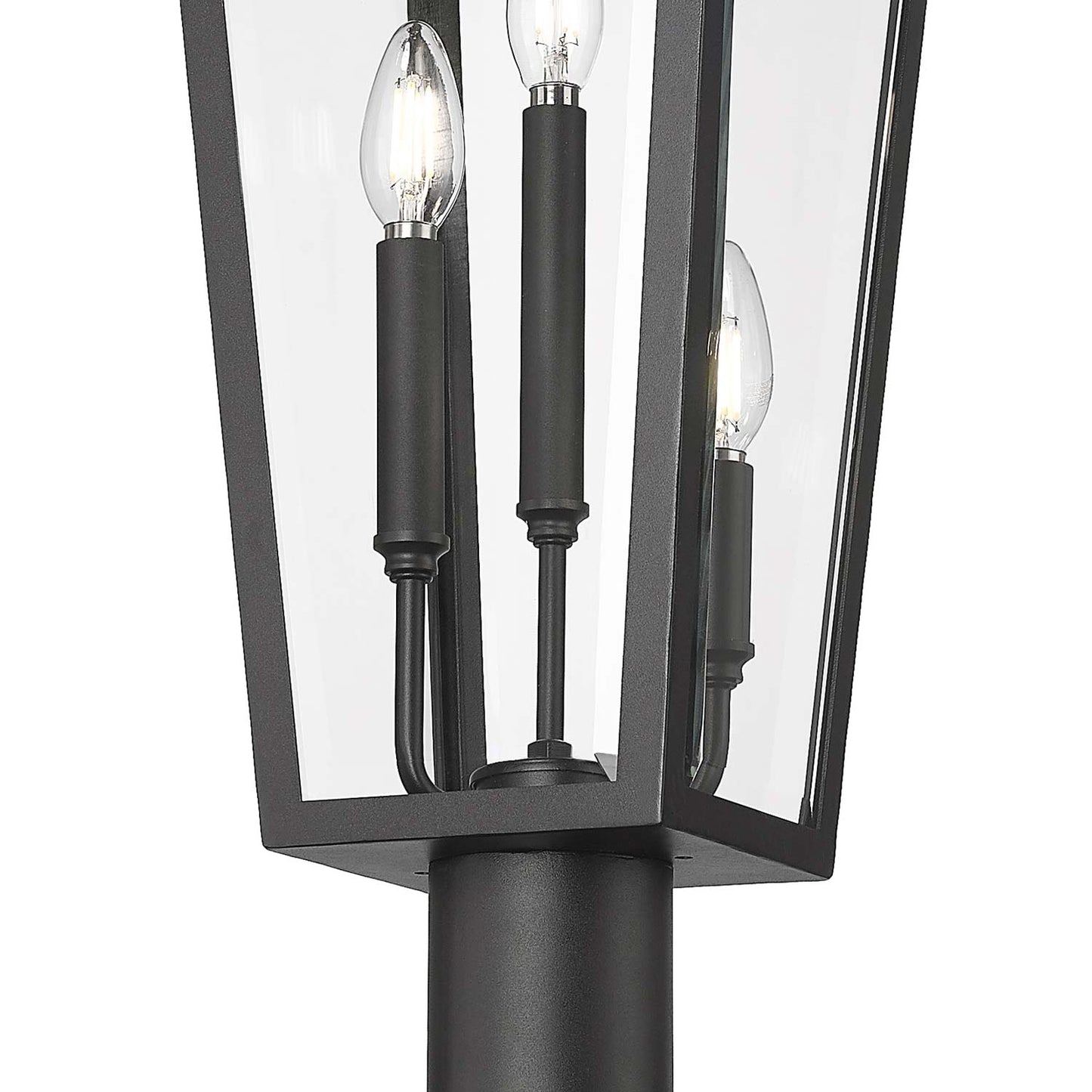 Gannon Outdoor Lean Post Light in Detail.