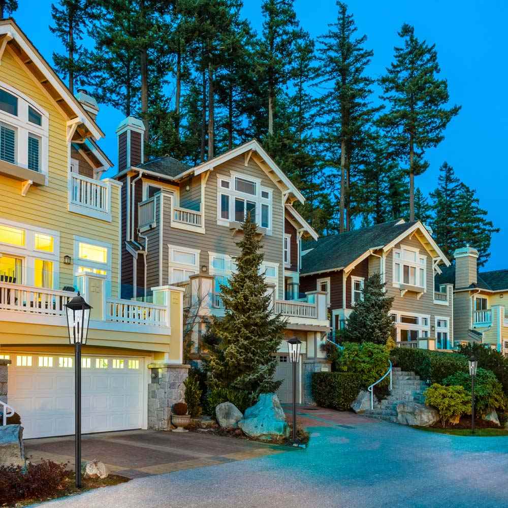 Gannon Outdoor Lean Post Light in Outside Area.