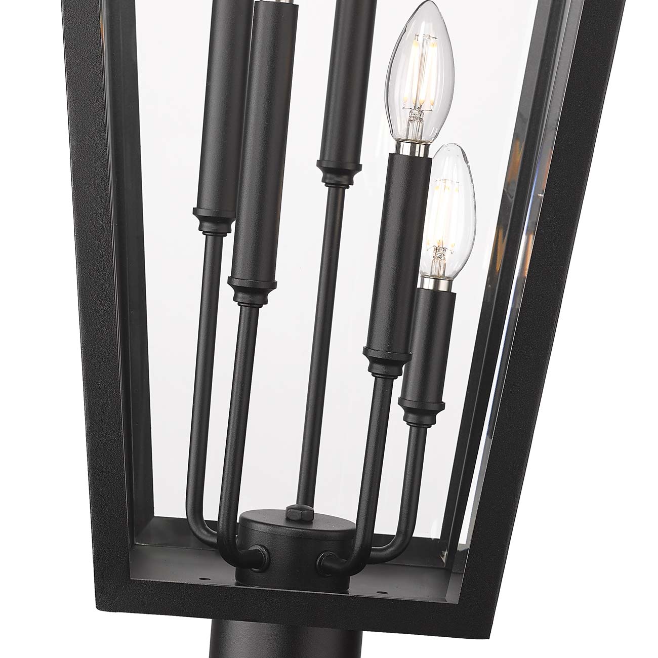 Gannon Outdoor Ornate Post Light in Detail.