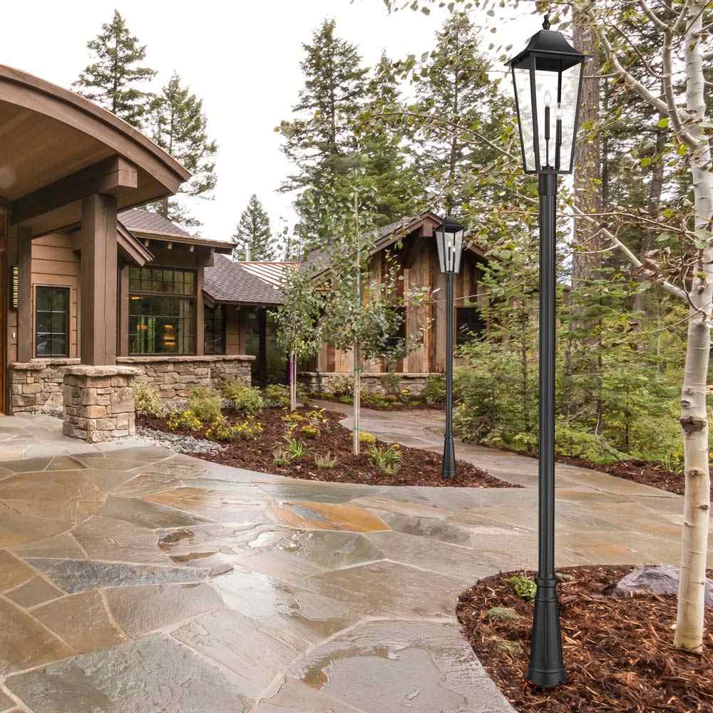 Gannon Outdoor Post Light in Outside Area.