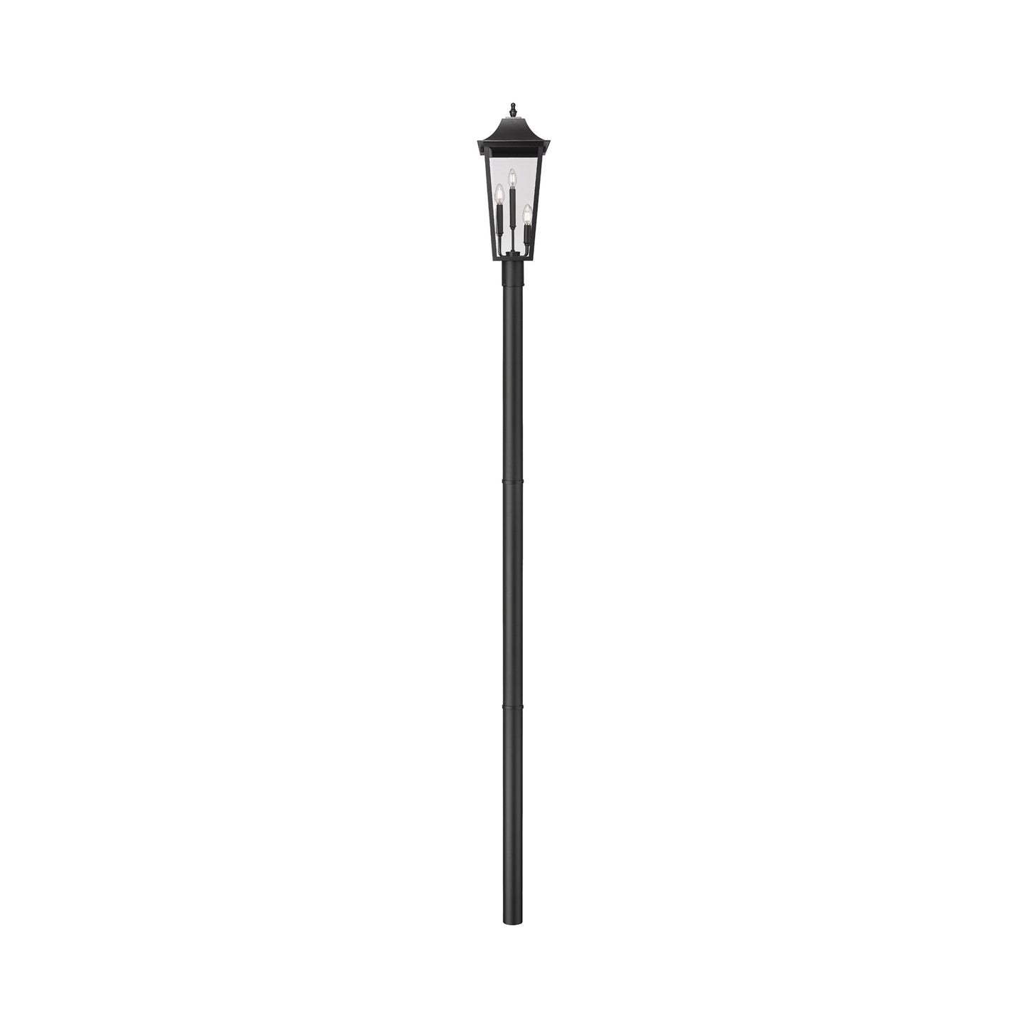 Gannon Outdoor Sleek Post Light in Detail.