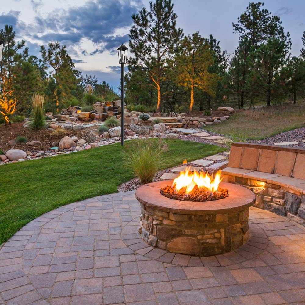 Gannon Outdoor Sleek Post Light in Outside Area.