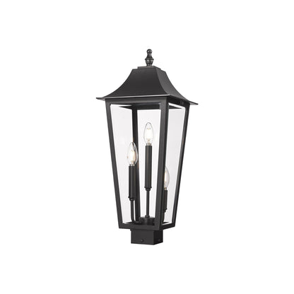 Gannon Outdoor Sloped Top Post Light (Square Post Mount/10-Inch).