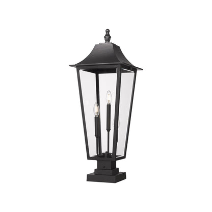 Gannon Outdoor Sloped Top Post Light (Square Pier Mount/12-Inch).