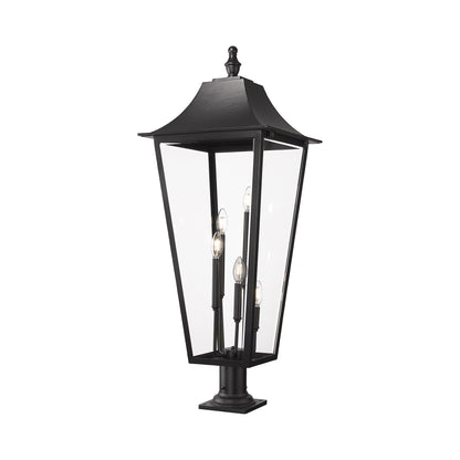 Gannon Outdoor Sloped Top Post Light (Round Pier Mount/16-Inch).