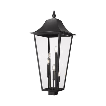 Gannon Outdoor Sloped Top Post Light (Square Post Mount/16-Inch).