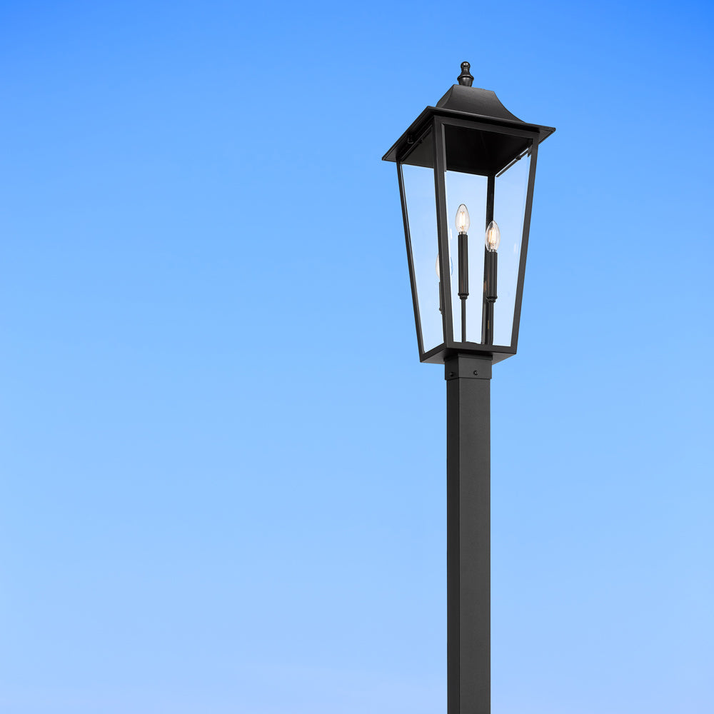 Gannon Outdoor Square Post Light in Detail.