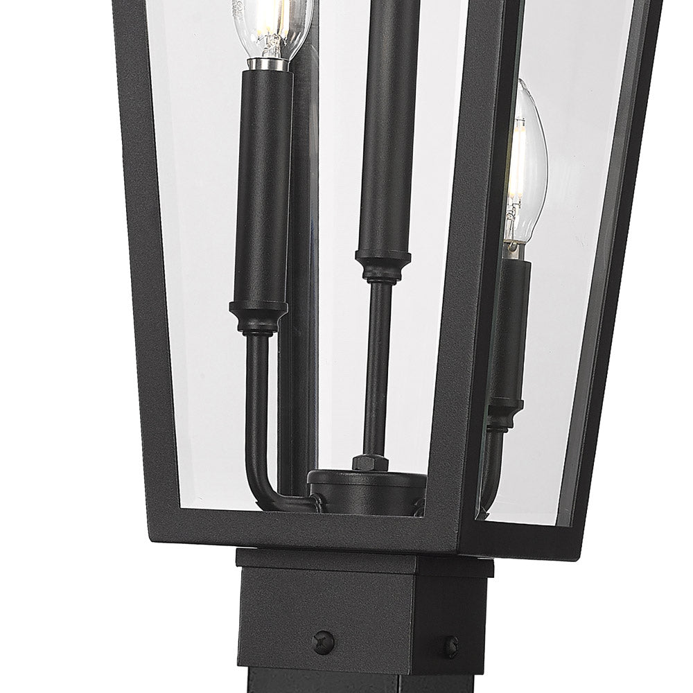 Gannon Outdoor Square Post Light in Detail.