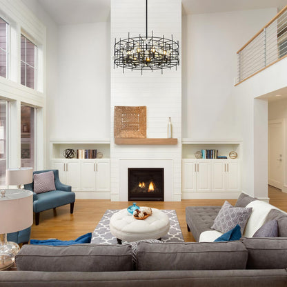 Garroway Chandelier living room.