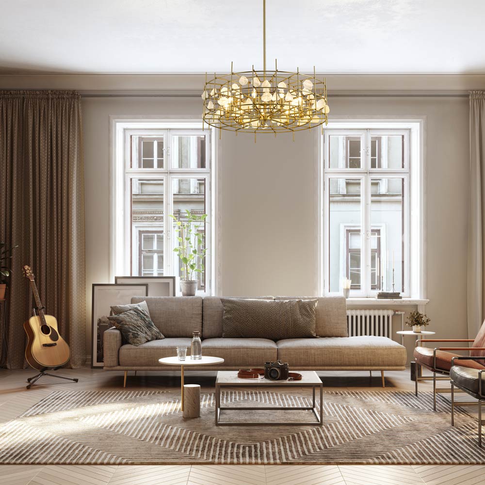Garroway Chandelier living room.