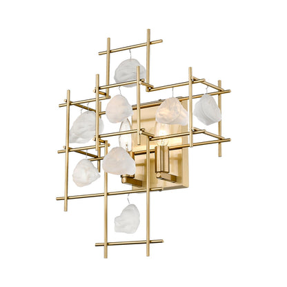 Garroway Wall Light in Aged Brass.