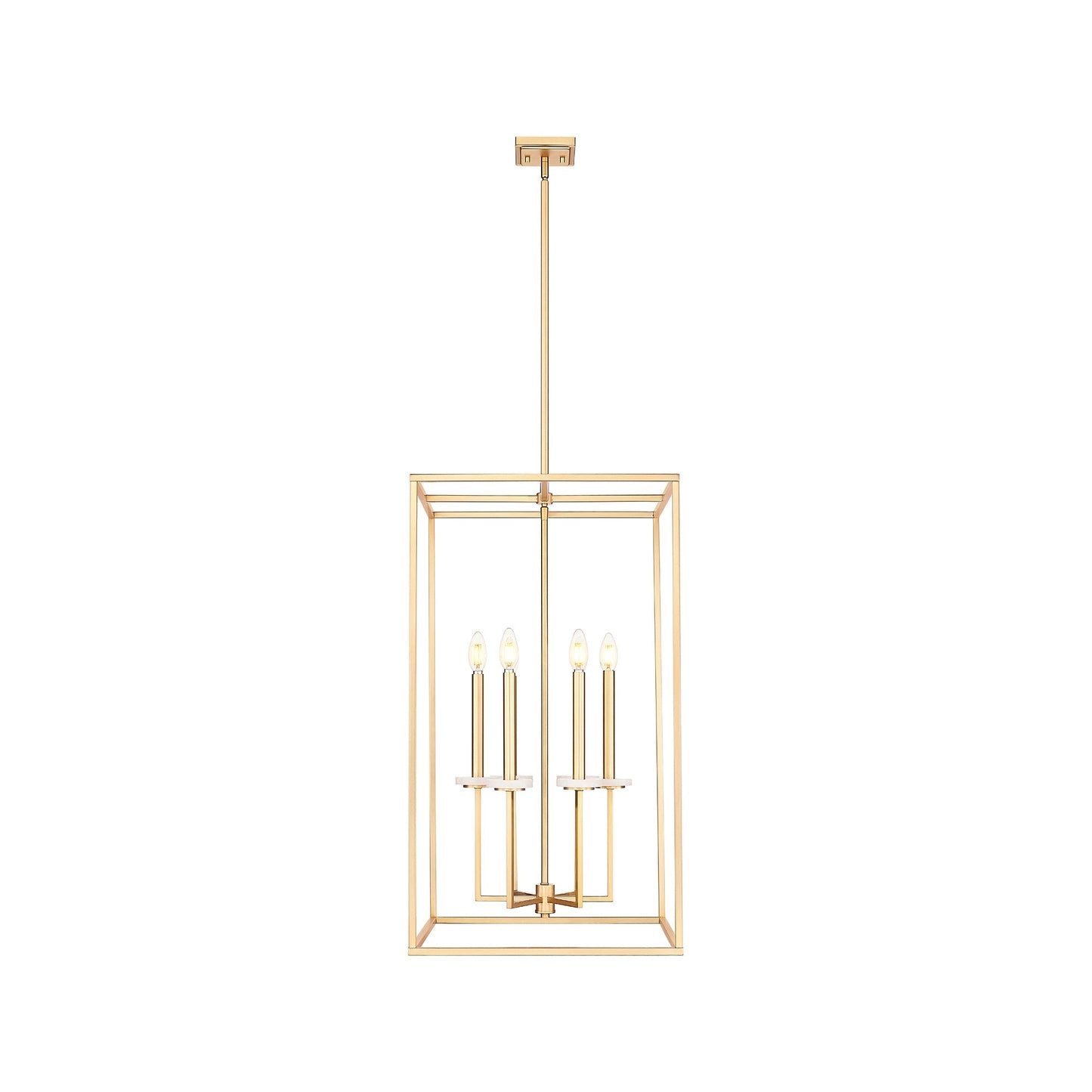 Gaultier Cage Chandelier in Modern Gold (32.75-Inch).