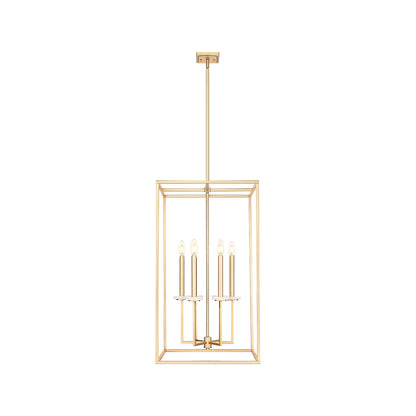 Gaultier Cage Chandelier in Modern Gold (32.75-Inch).