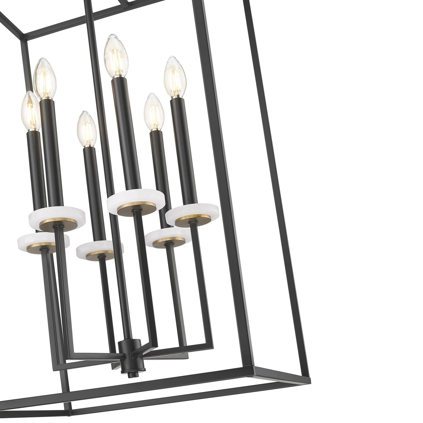 Gaultier Cage Chandelier in Detail.