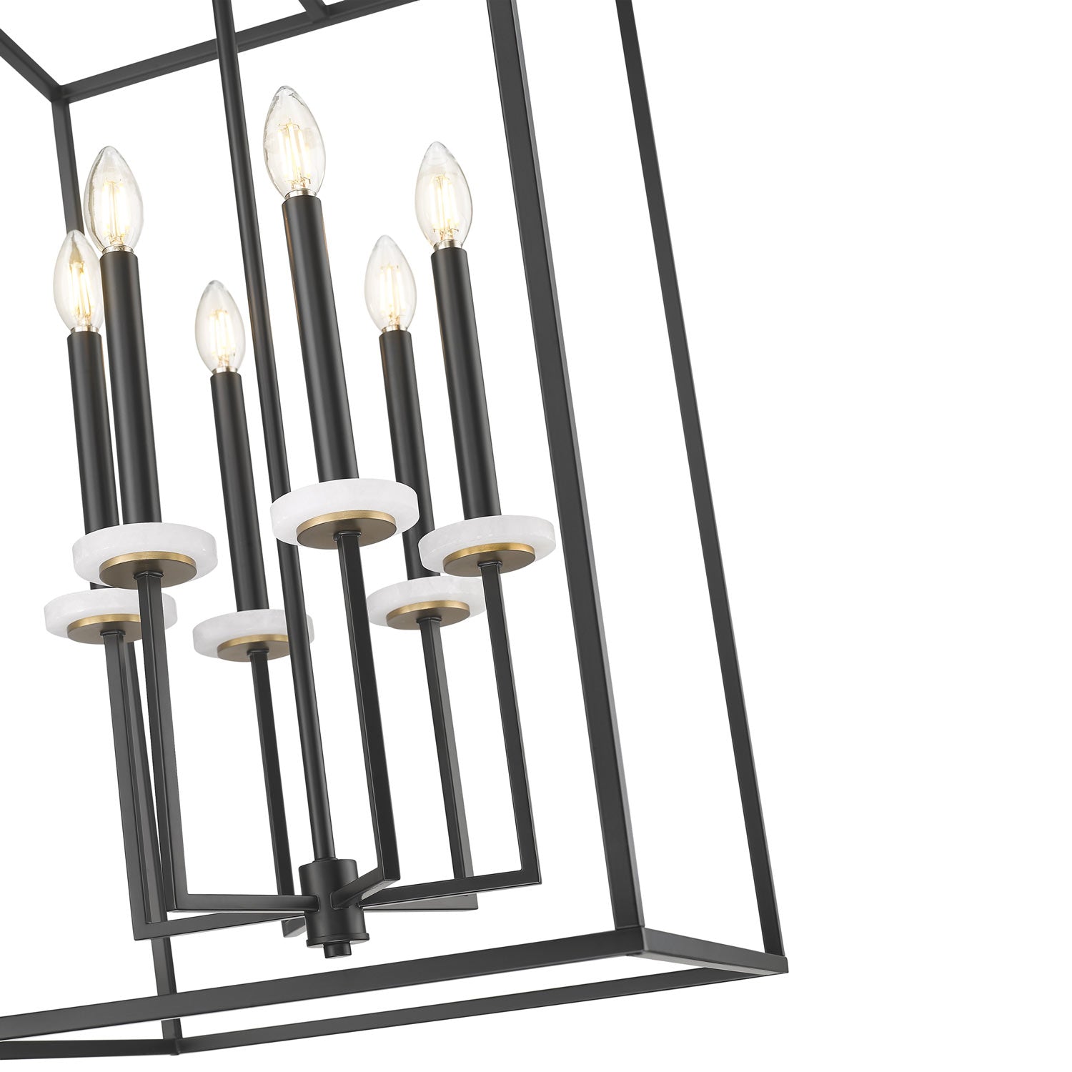 Gaultier Cage Chandelier in Detail.