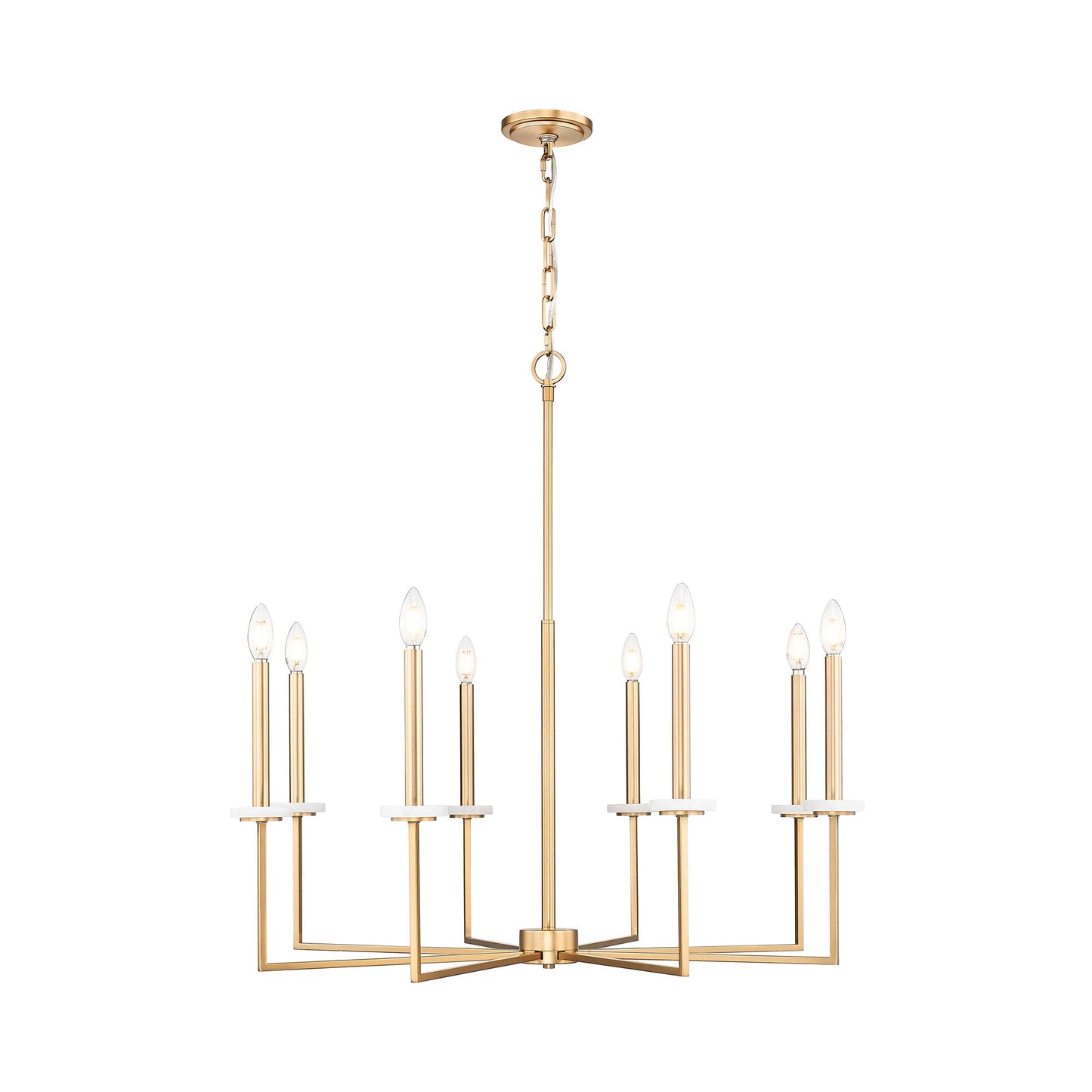Gaultier Chandelier in Modern Gold (8-Light).
