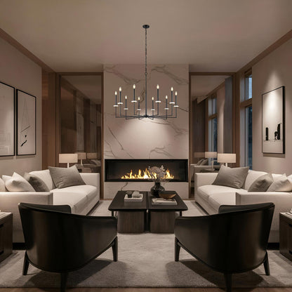 Gaultier Chandelier in living room.