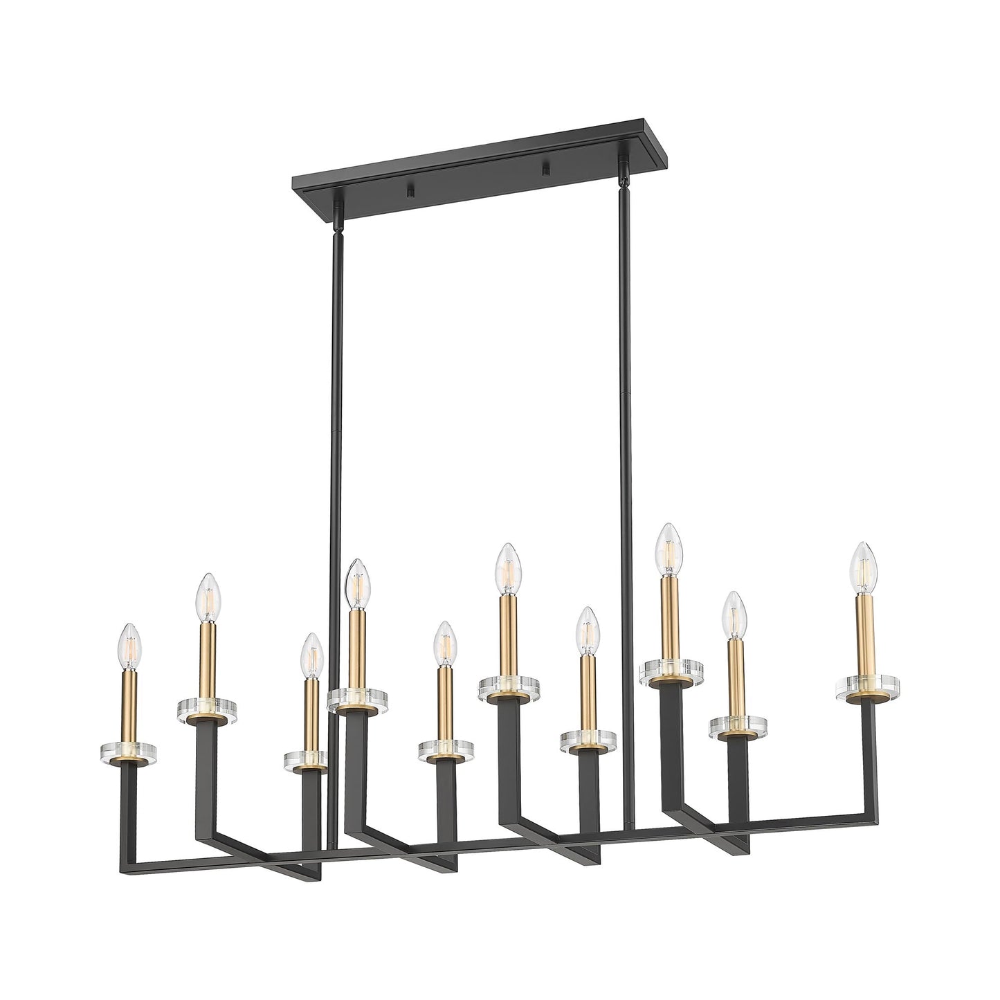 Gaultier Linear Chandelier in Detail.