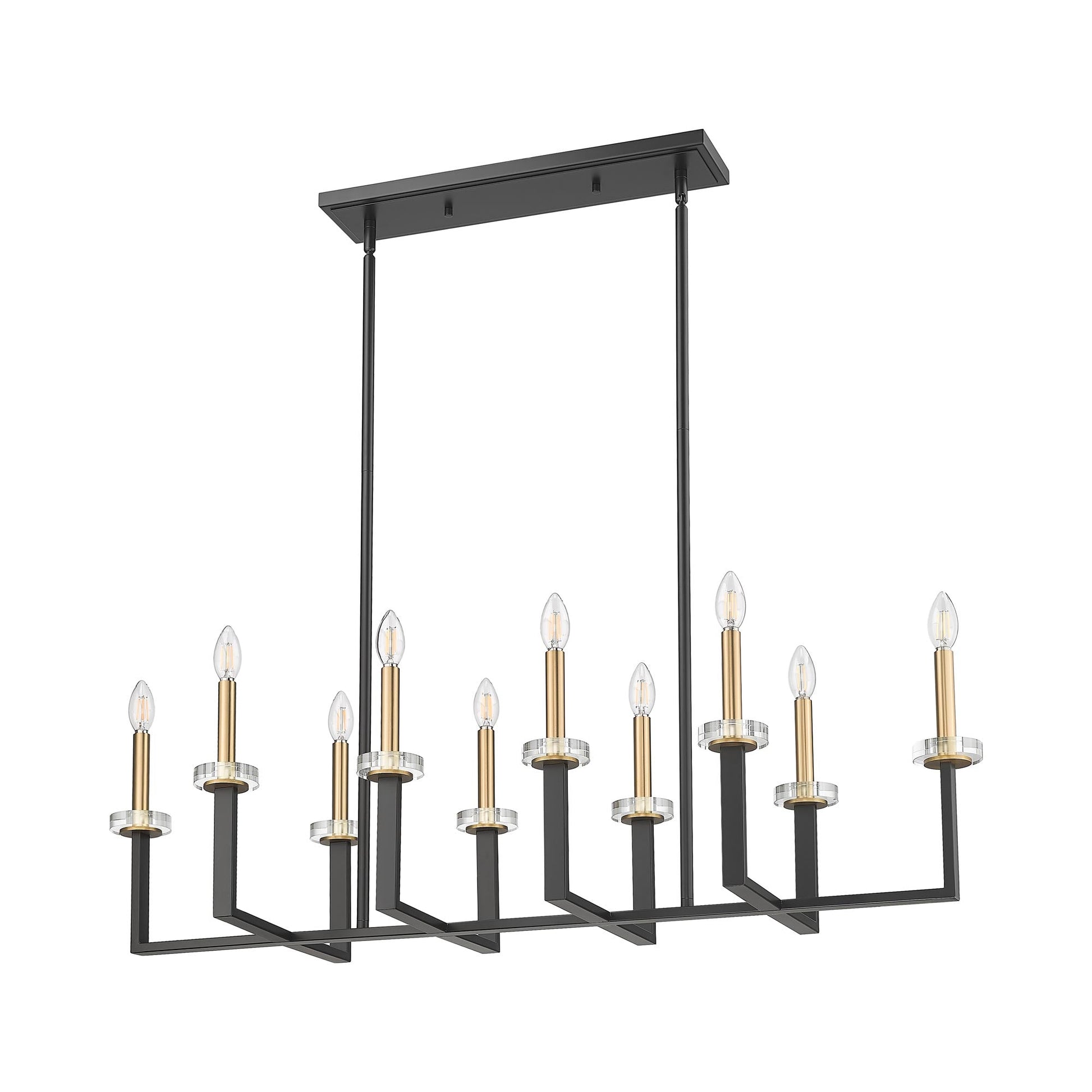 Gaultier Linear Chandelier in Detail.