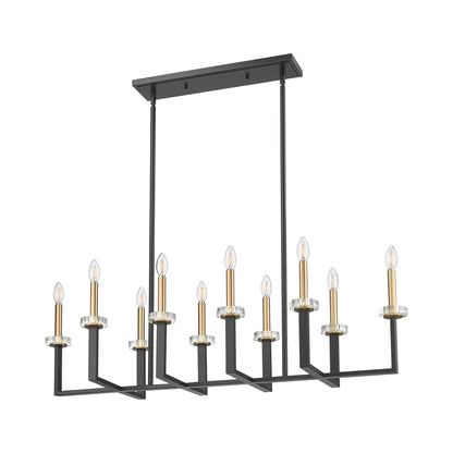 Gaultier Linear Chandelier in Detail.
