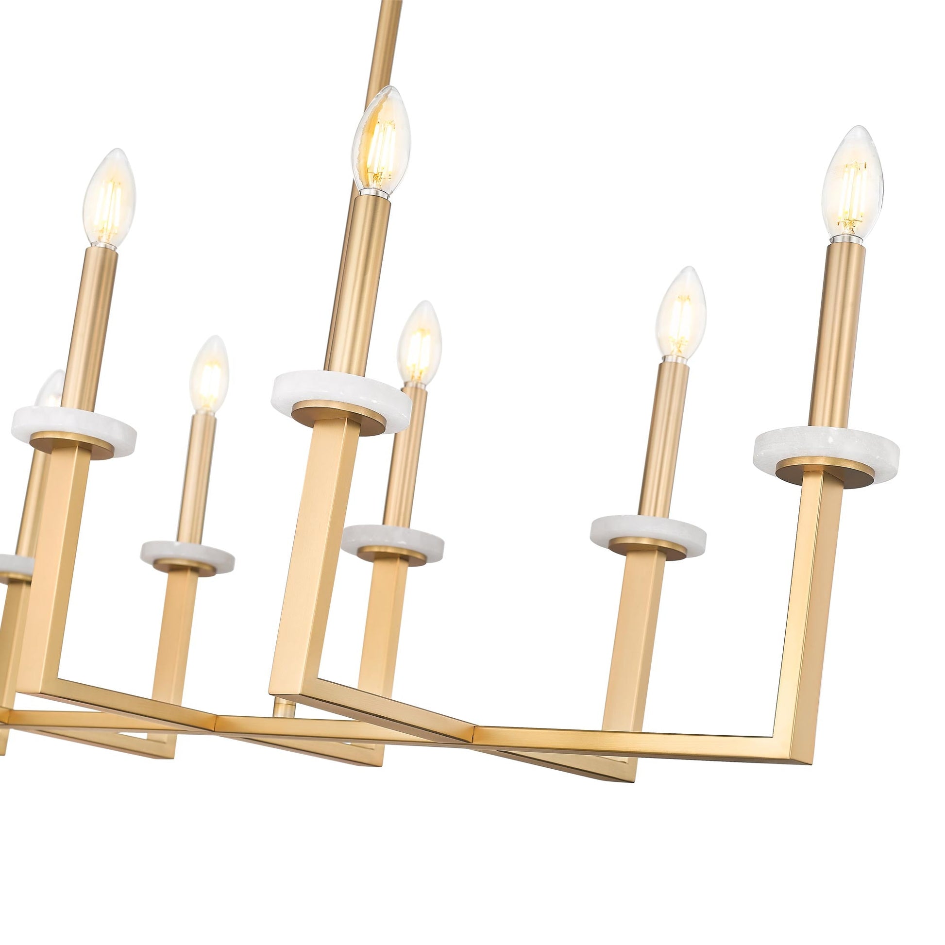 Gaultier Linear Chandelier in Detail.