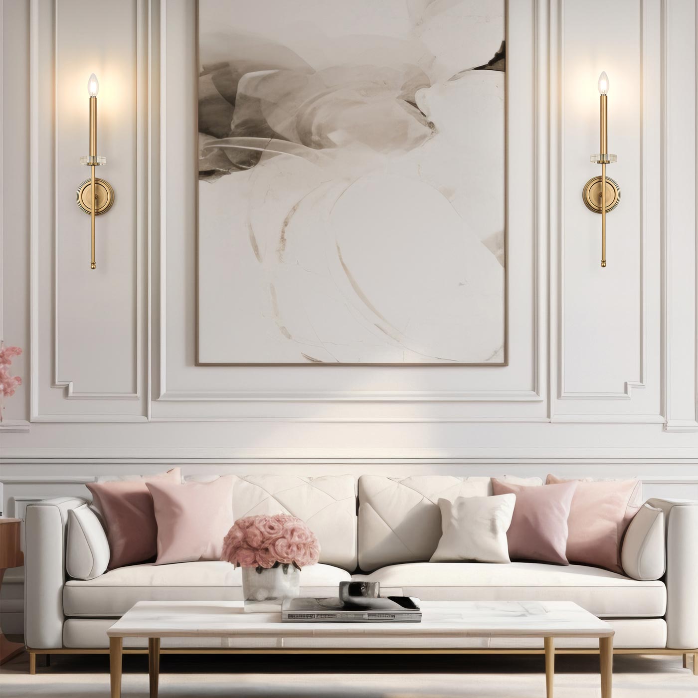 Gaultier Wall Light in living room.