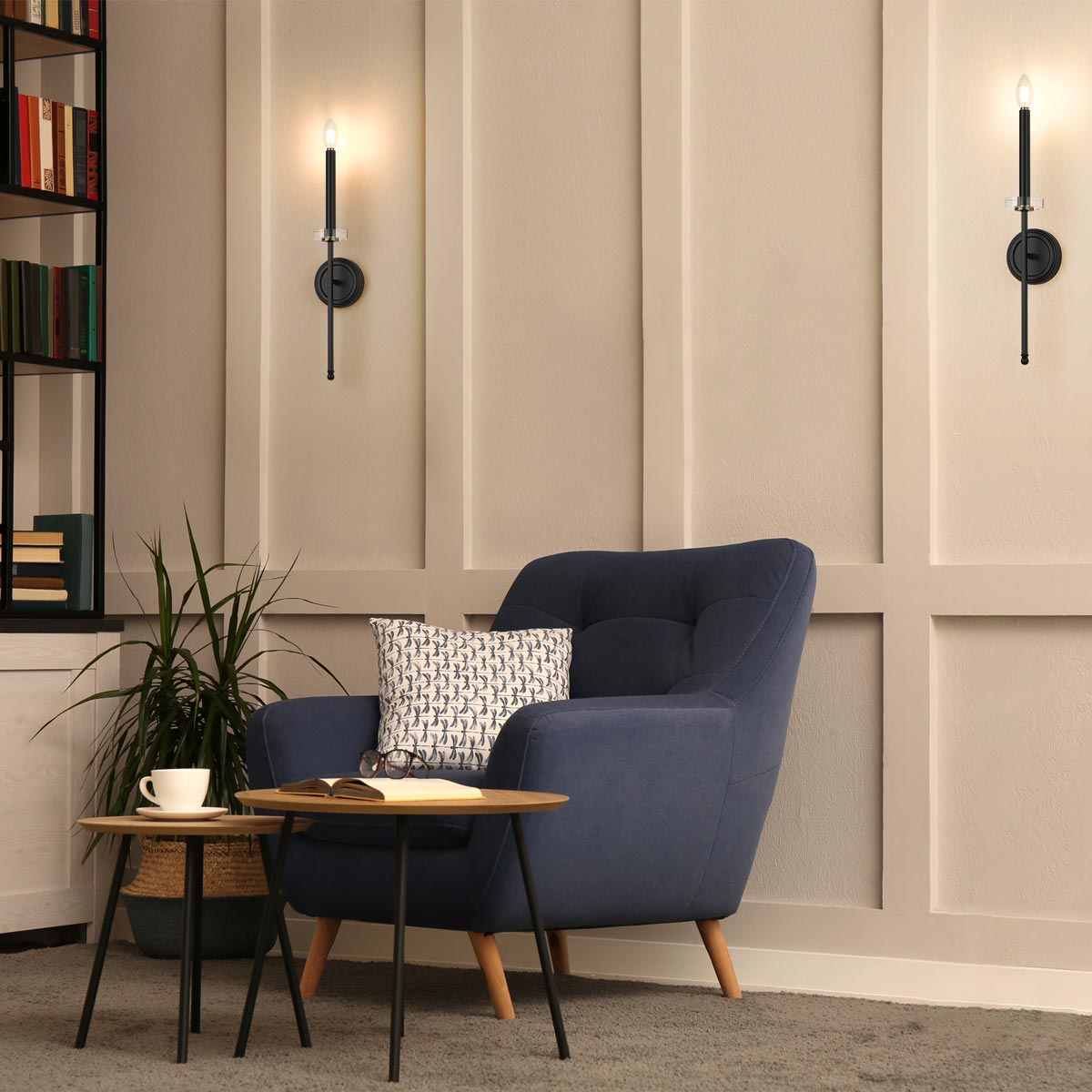 Gaultier Wall Light in living room.