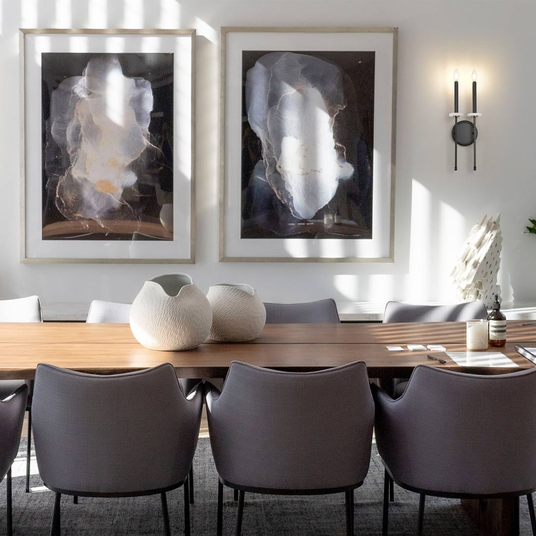 Gaultier Wall Light in dining room.