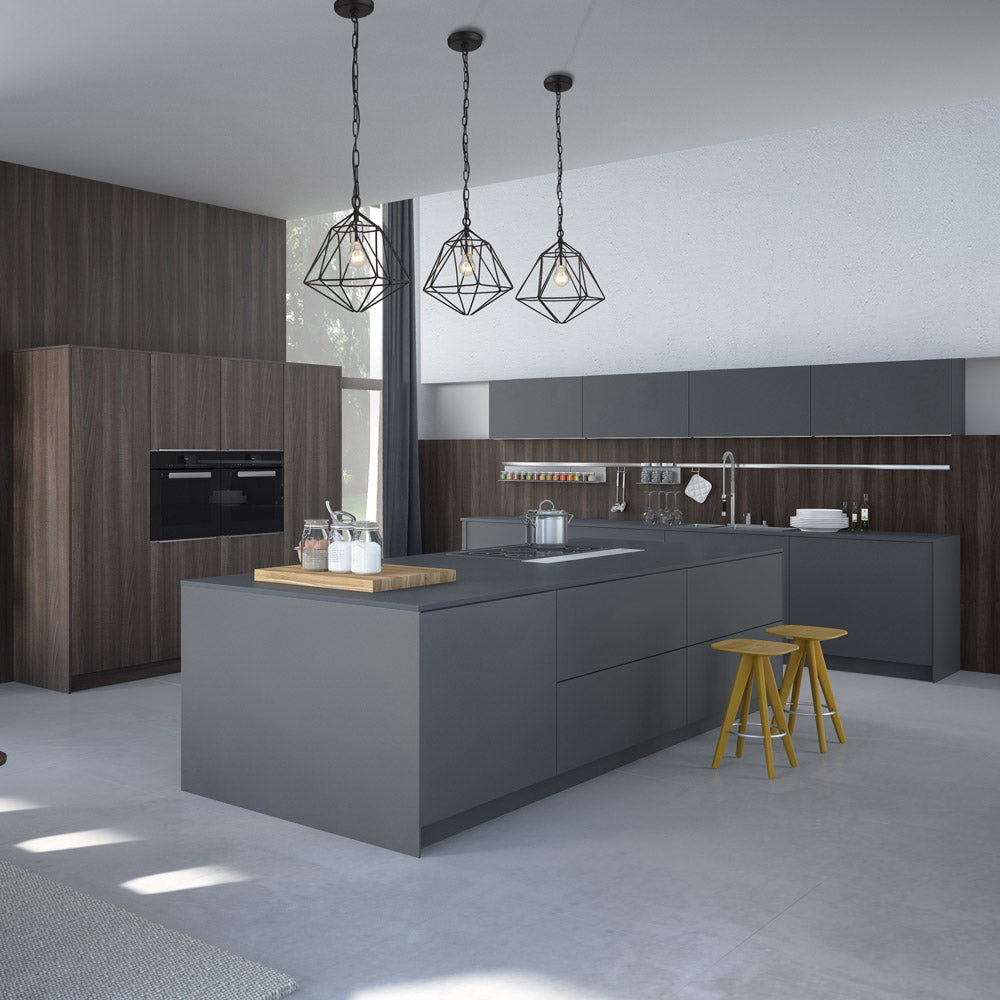 Geo Pendant Light in kitchen.